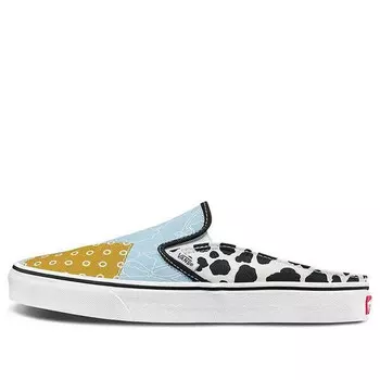 Кроссовки classic slip-on mule 'pattern mix multi' Vans, синий