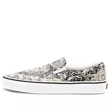 Кроссовки classic slip-on 'ouroboros' Vans, черный