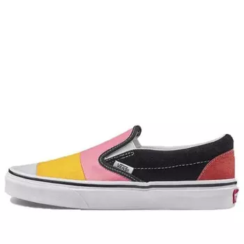 Кроссовки classic slip-on 'patchwork' Vans, красный