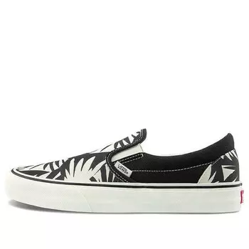 Кроссовки classic slip-on sf 'black white' Vans, черный