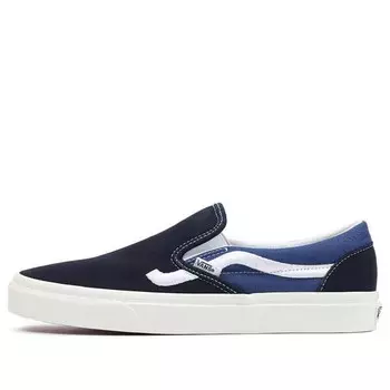 Кроссовки classic slip-on 'sidestripe navy' Vans, синий