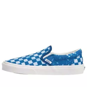 Кроссовки classic slip-on 'solar floral true blue' Vans, синий