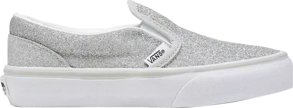 Кроссовки Classic Slip-On V Kids 'Glitter - Silver', серебряный