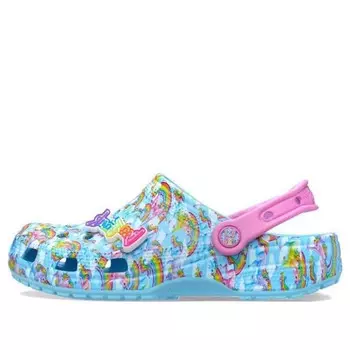Кроссовки classic x lisa frank clogs 'unicorns' Crocs, синий