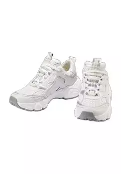 Кроссовки CLD Run, дышащие, металлические детали, женские Buffalo, цвет White Silver