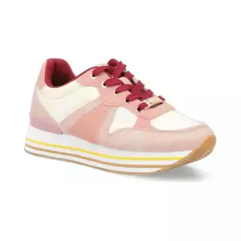 Кроссовки Clement с добавлением кожи Trussardi, розовый