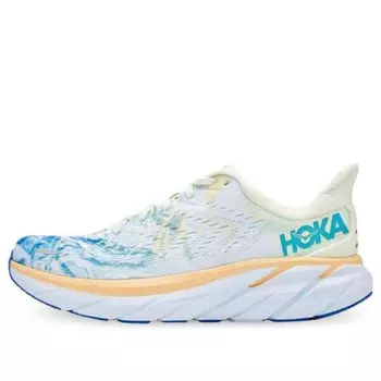 Кроссовки clifton 8 wide 'white blue' Hoka One One, белый