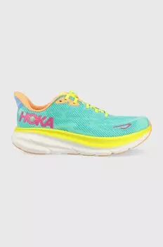 Кроссовки Clifton 9 Hoka, бирюзовый