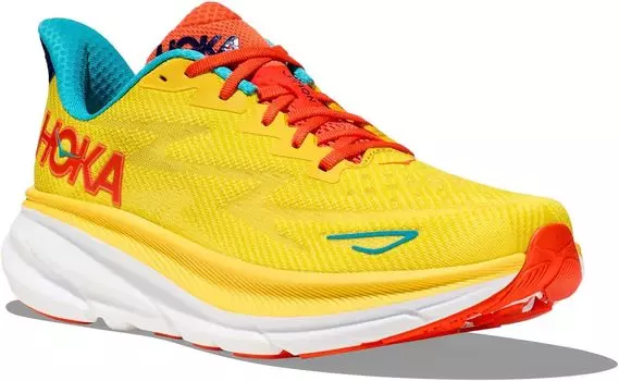 Кроссовки Clifton 9 Hoka, цвет Passion Fruit/Maize