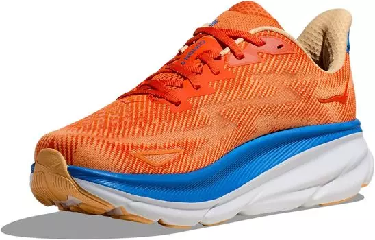 Кроссовки Clifton 9 Hoka, цвет Vibrant Orange/Impala