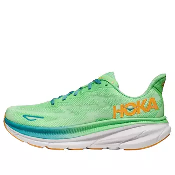 Кроссовки clifton 9 Hoka One One, зеленый