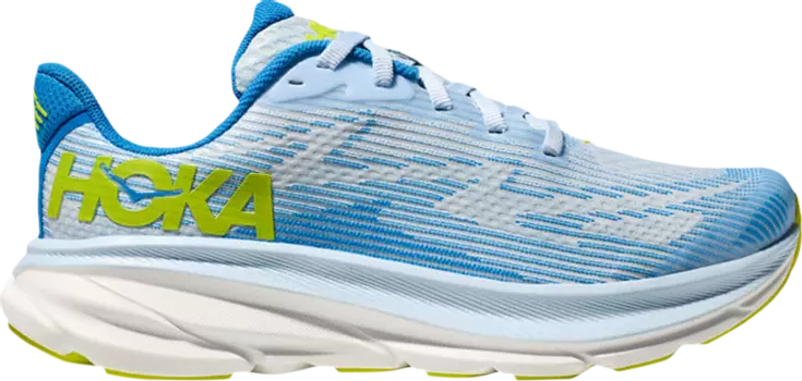 Кроссовки Clifton 9 Kids 'Ice Water Evening Primrose', синий