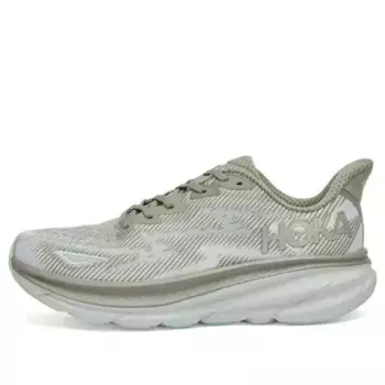 Кроссовки clifton 9 'olive haze mercury' Hoka One One, зеленый