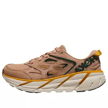 Кроссовки clifton l embroidery 'sirocco mountain view' Hoka One One, коричневый