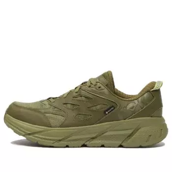 Кроссовки clifton l gore tex 'avocado green moss' Hoka One One, зеленый
