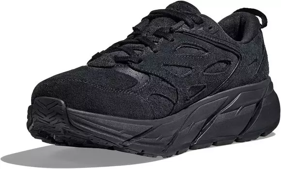 Кроссовки Clifton L Suede Hoka, цвет Black/Black