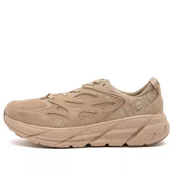 Кроссовки clifton l suede 'shifting sand dune' Hoka One One, желтый