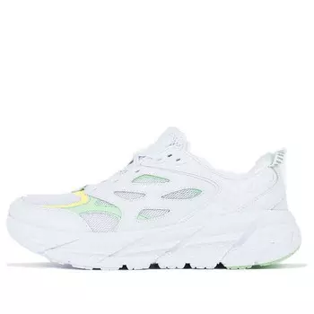 Кроссовки clifton l 'white greygreen' Hoka One One, белый