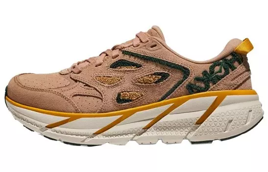 Кроссовки Clifton LS для бега мужские низкие коричневые Hoka One One