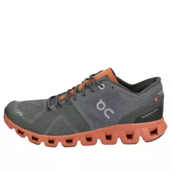 Кроссовки cloud x 'rust rock grey' On Running, серый