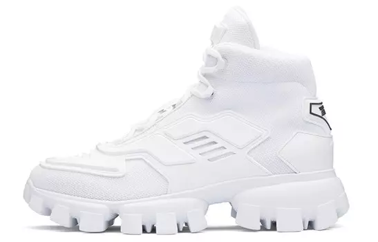 Кроссовки Cloudbust Thunder высокие «белые» Prada