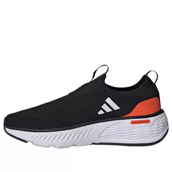 Кроссовки cloudfoam go sock 'black white solar red' Adidas, черный