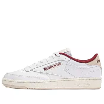 Кроссовки club c85 shoes 'white classic maroon' Reebok, белый