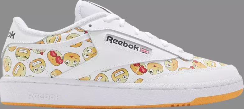 Кроссовки club c 85 'emoji' Reebok, белый