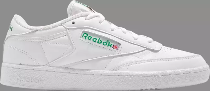 Кроссовки Reebok Club C 85, белый/светло-зеленый