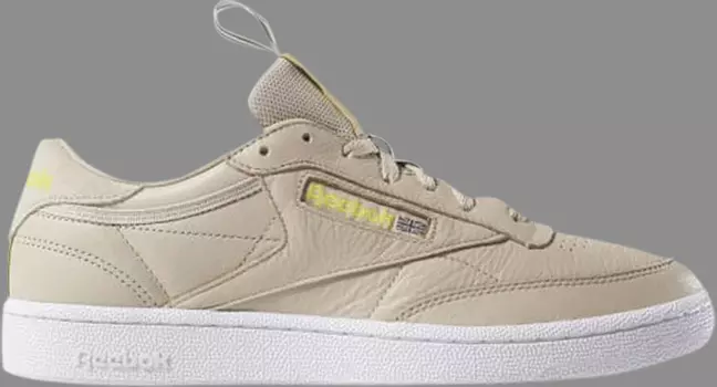 Кроссовки club c 85 mu 'light sand lemon' Reebok, коричневый