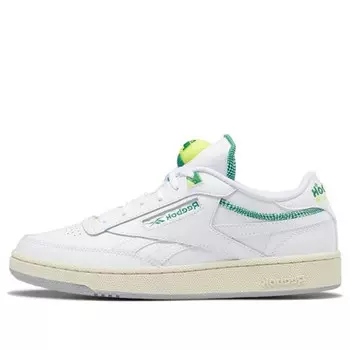 Кроссовки club c 85 pump 'glen green' Reebok, белый