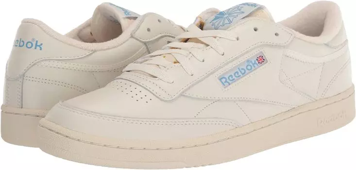 Кроссовки Club C 85 Reebok, цвет Chalk/Alabaster/Essential Blue