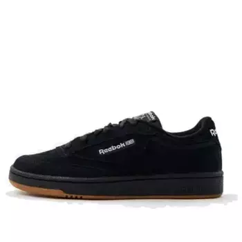 Кроссовки club c 85 suede 'black white' Reebok, черный