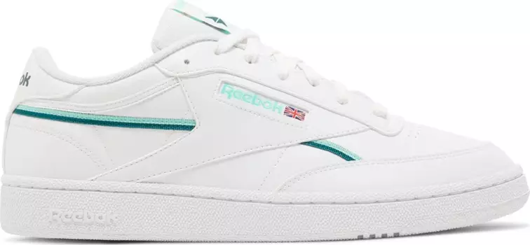 Кроссовки club c 85 vegan 'white hint mint' Reebok, белый