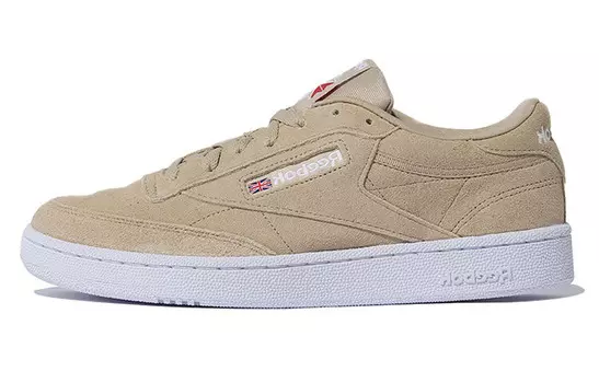 Кроссовки Club C для скейтбординга, унисекс, низкие, коричневые Reebok