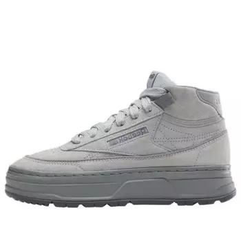Кроссовки club c geo mid 'pure grey' Reebok, серый