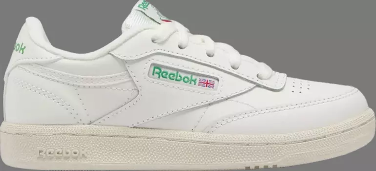 Кроссовки club c little kid 'chalk glen green' Reebok, белый