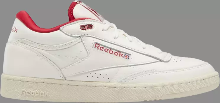 Кроссовки club c mid 2 vintage 'chalk flash red' Reebok, пломбир