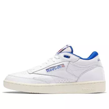 Кроссовки club c mid 2 vintage 'white bright cobalt' Reebok, белый
