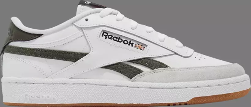 Кроссовки club c revenge 'white army green' Reebok, белый