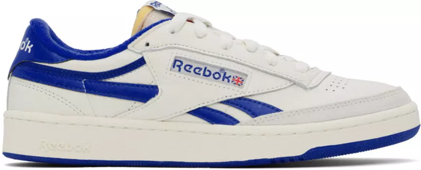 Кроссовки Club C Revenge Vintage в цвете Off-White & Blue Reebok Classics, Chalk/Croyal/Excred