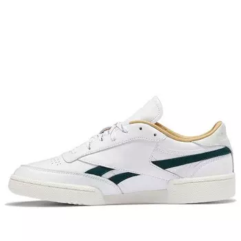 Кроссовки club c revenge 'white forest green' Reebok, зеленый