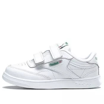 Кроссовки club c sneakers white/green Reebok, белый