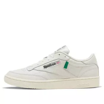 Кроссовки club c 'vintage green' Reebok, белый