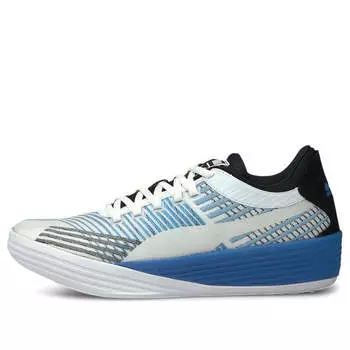 Кроссовки clyde all pro 'black white blue' Puma, черный