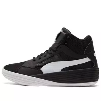 Кроссовки clyde all-pro mid black Puma, черный