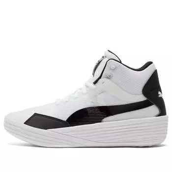Кроссовки clyde all-pro mid white/black Puma, белый