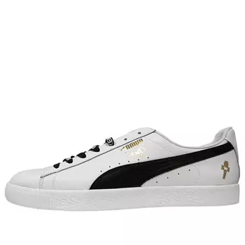 Кроссовки clyde core leather foil 'white' Puma, белый