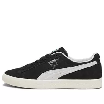 Кроссовки clyde 'hairy suede - black' Puma, черный