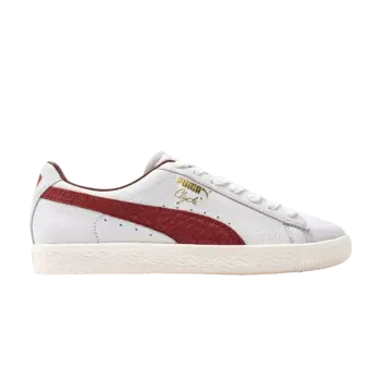 Кроссовки Clyde Made in Italy 'White Intense Red', белый